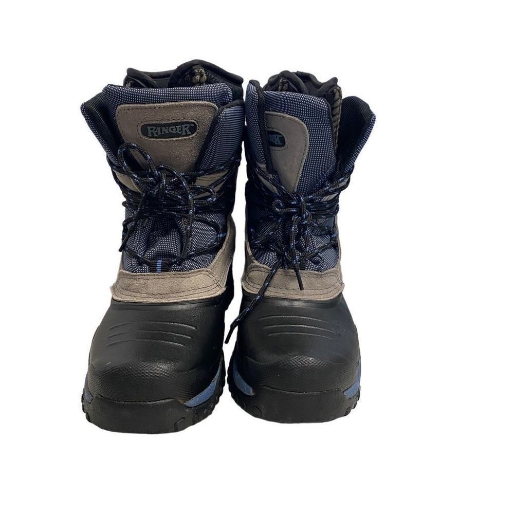 RANGER Men’s Boots Size 9 Blue Black Tan Lace Up Insoles of DuPont Thermal‎ Lite